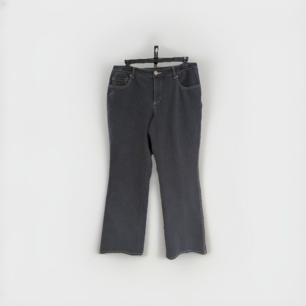 Coldwater Creek womens jeans STRETCH bootcut blue 14 dark pants EUC P78